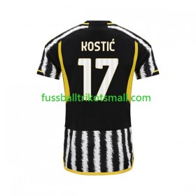Fußballtrikots Juventus Filip Kostic 17 2023-2024 Kurzarm Heimtrikotsatz kaufen